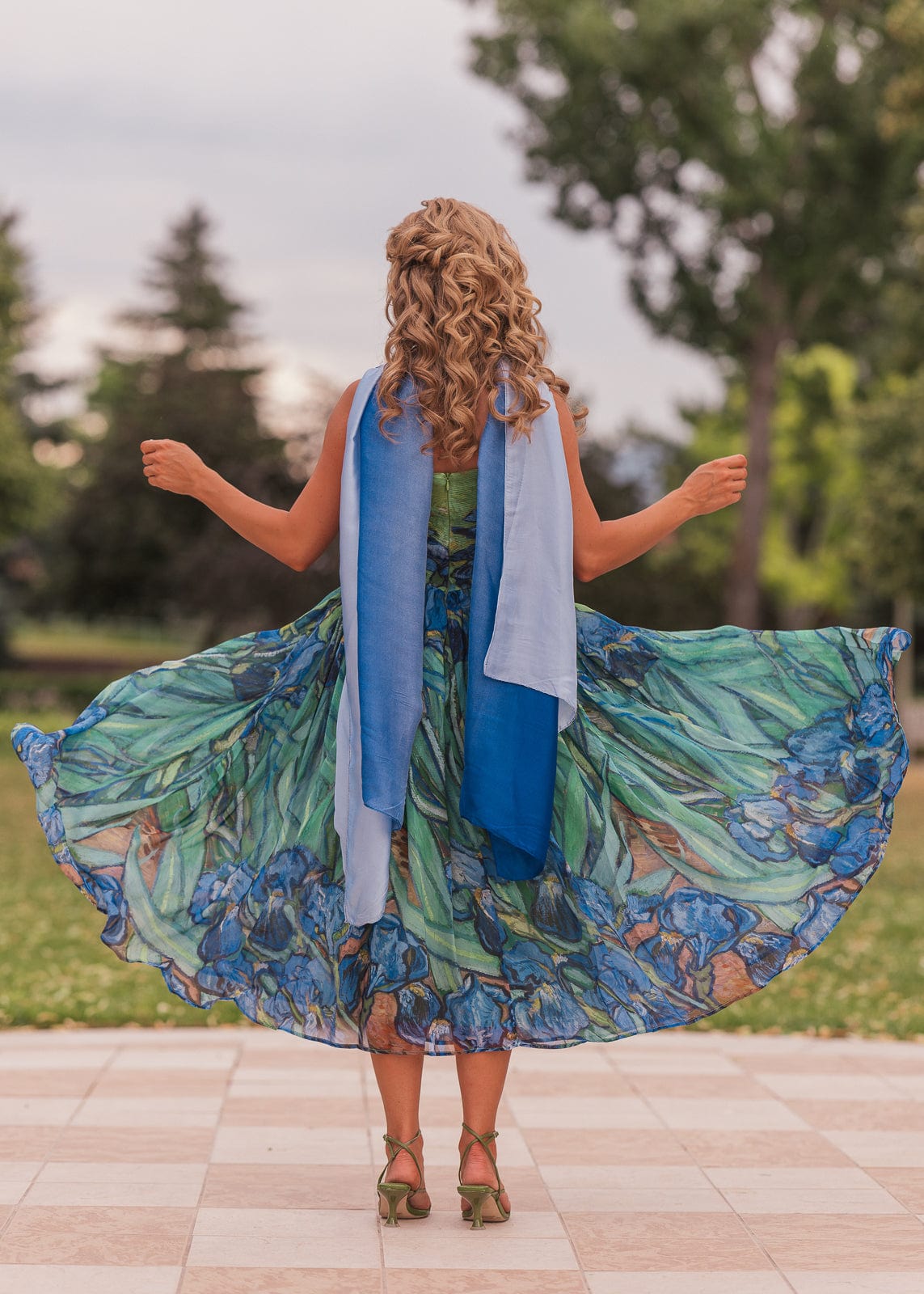 chic size inclusive model wearing JessaKae Iris Dress