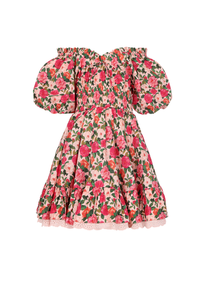 Cerise Dress fuchsia ghost