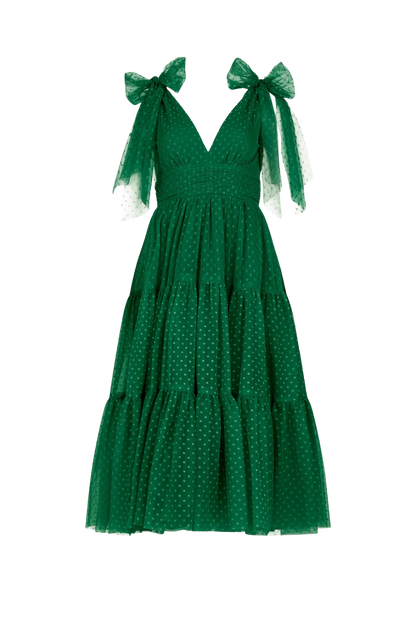 chic size inclusive model wearing JessaKae Jeanne Dress