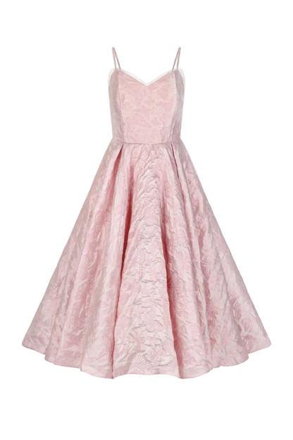 chic size inclusive model wearing JessaKae Kelly Dress