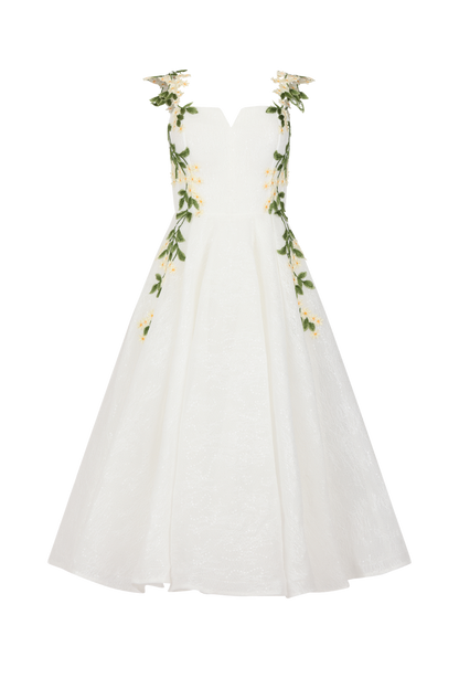 Lily Petal Dress white lily ghost