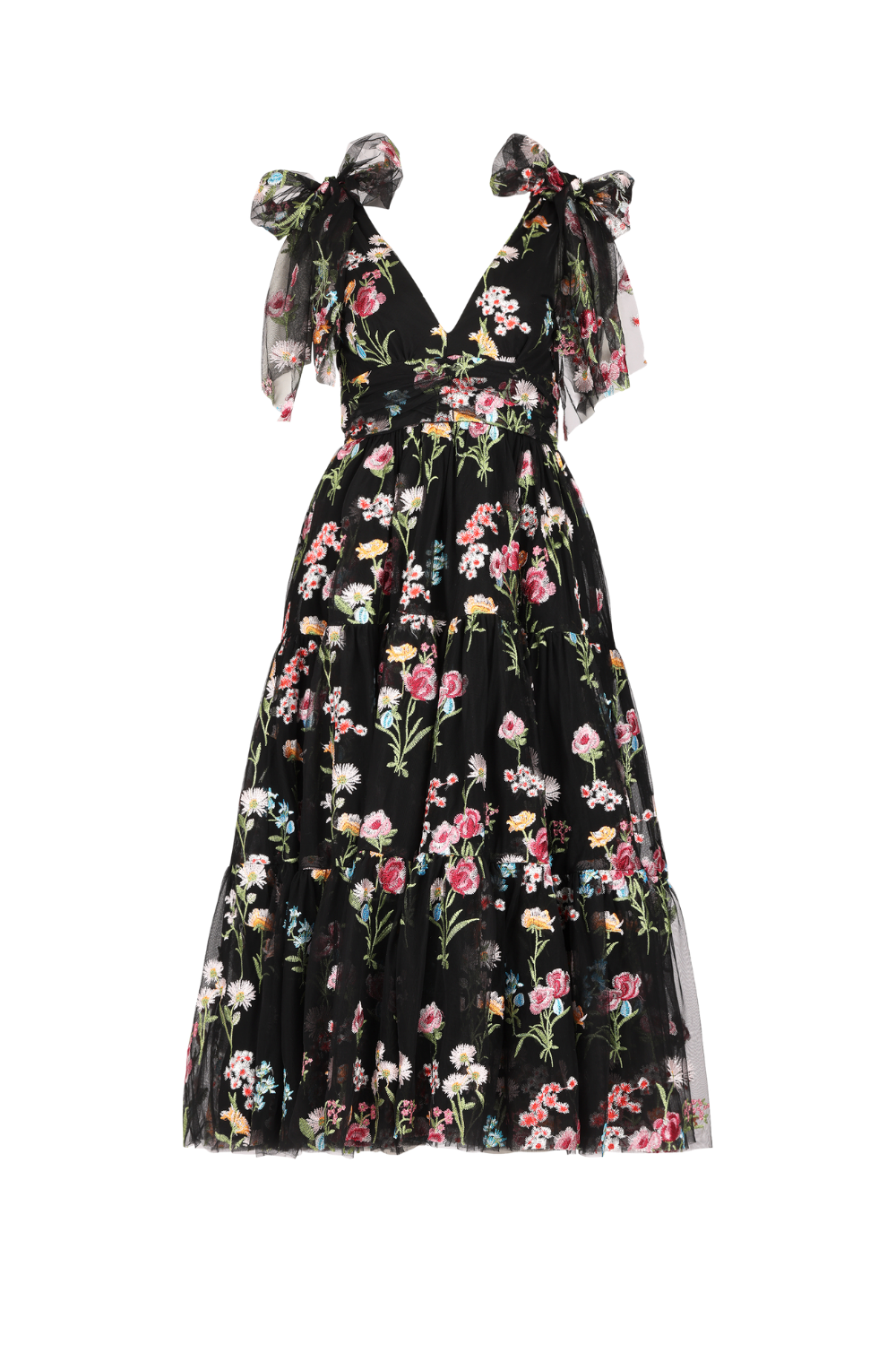Margaret Midi Dress Black - JessaKae - Margaret Midi Dress Black - XXS