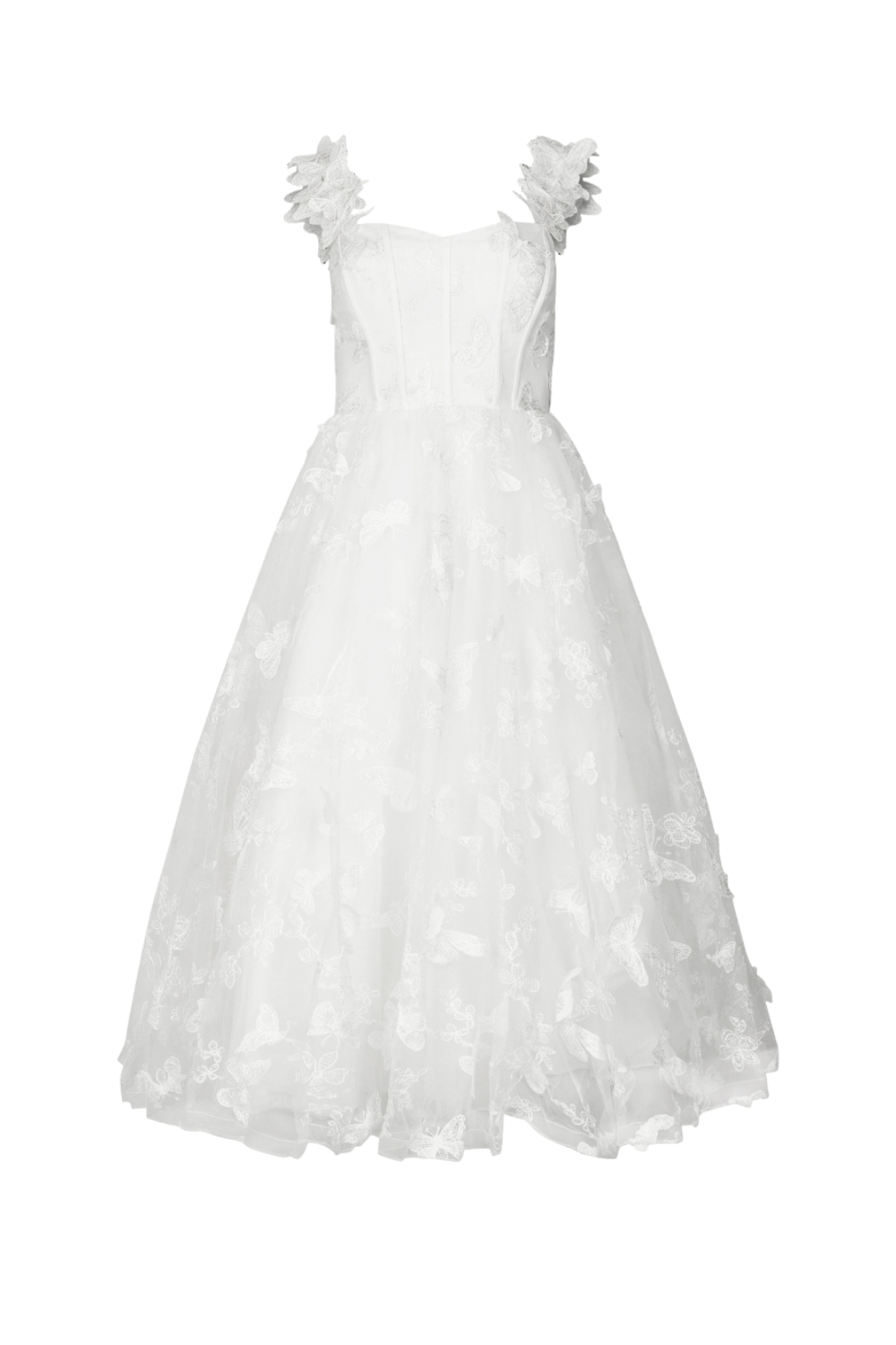 Mariposa Dress Dresses - JessaKae - Mariposa Dress - Flutter White / 00