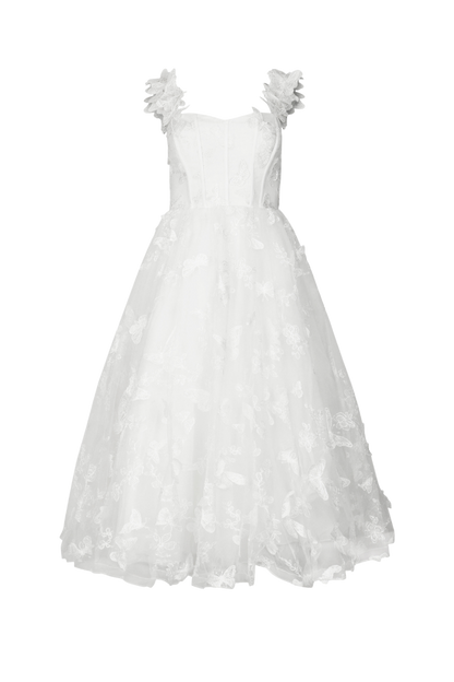 Mariposa Dress Dresses - JessaKae - Mariposa Dress - Flutter White / 00