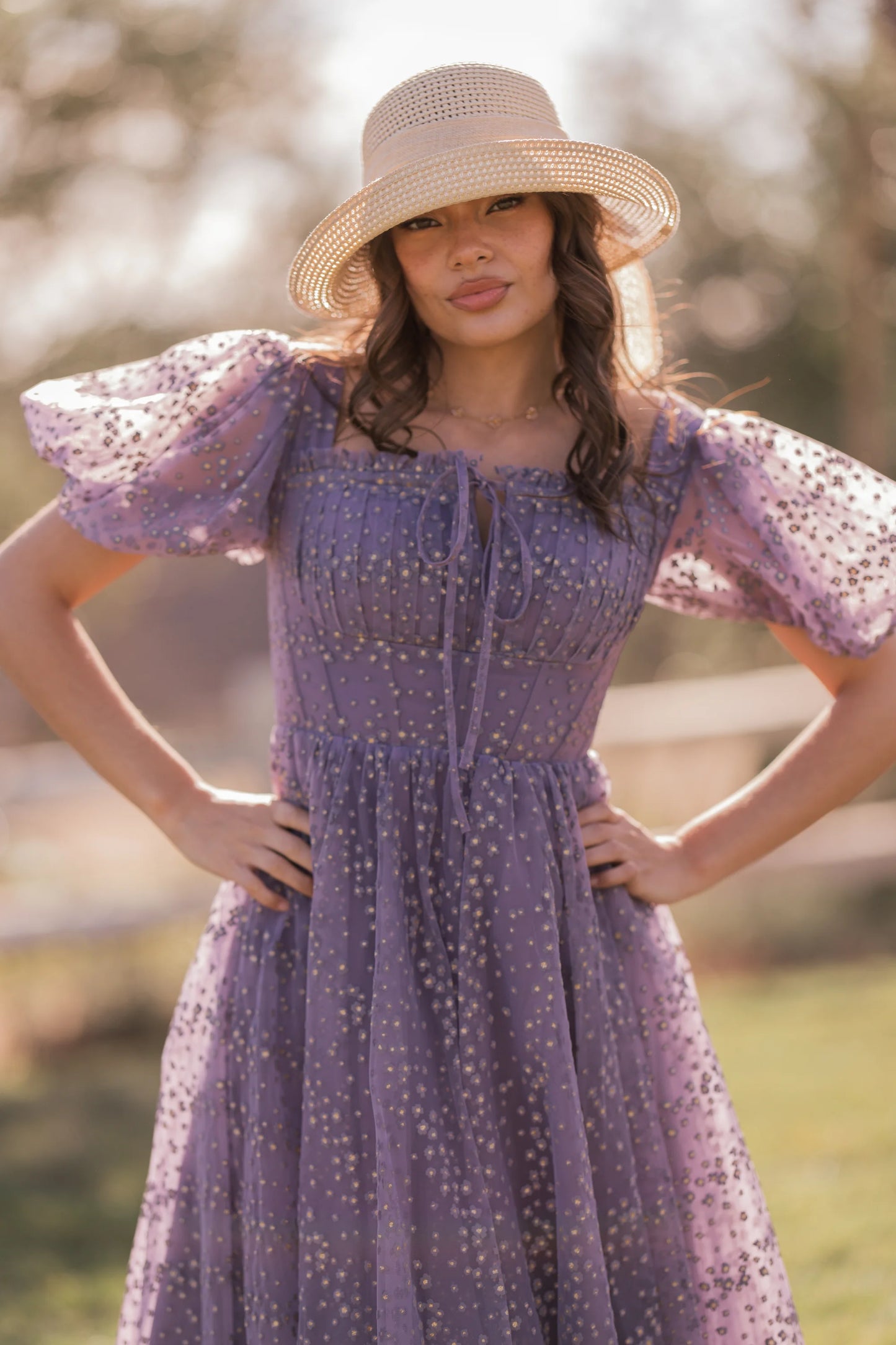 Everbloom Dress purple detail