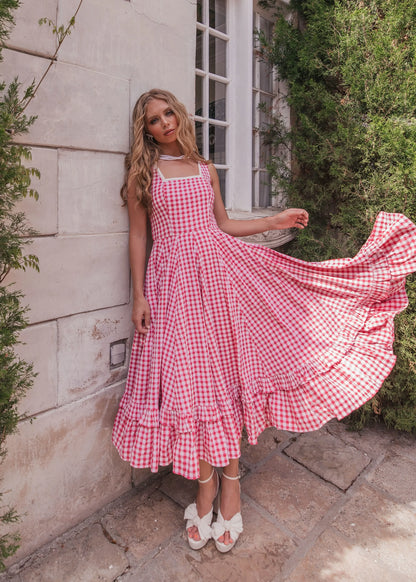 Daze Dress Dresses - JessaKae - Daze Dress - Red Gingham / XXS