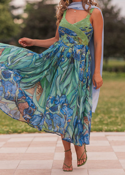 chic size inclusive model wearing JessaKae Iris Dress