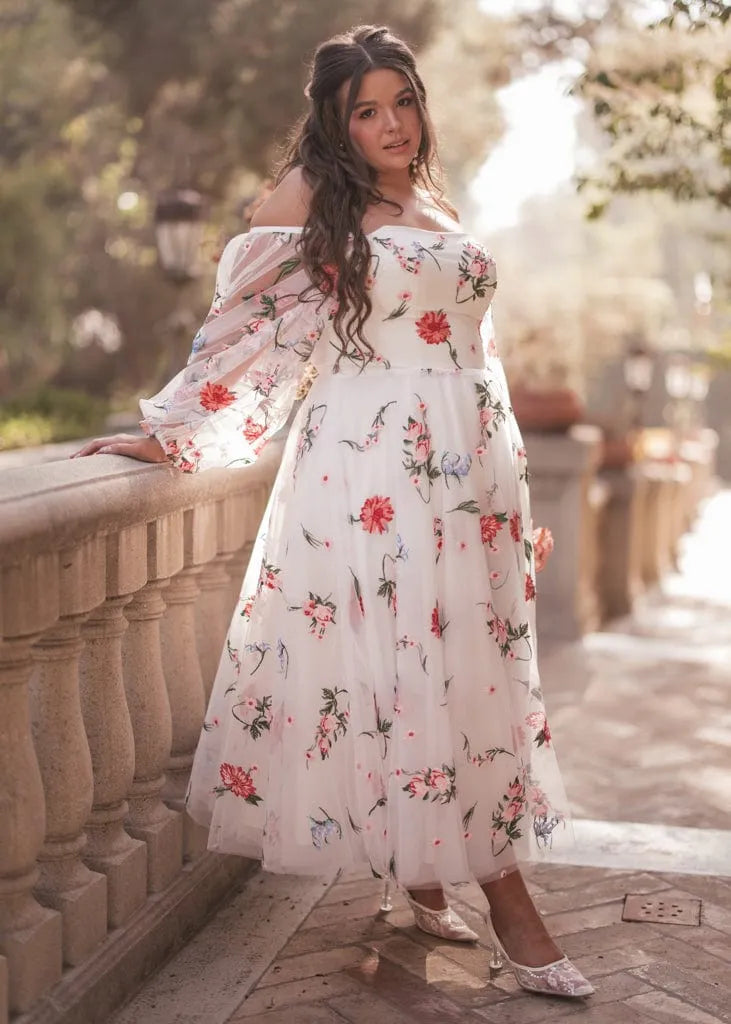 Julianna Dress Dresses - JessaKae - Julianna Dress - Petal White / 00