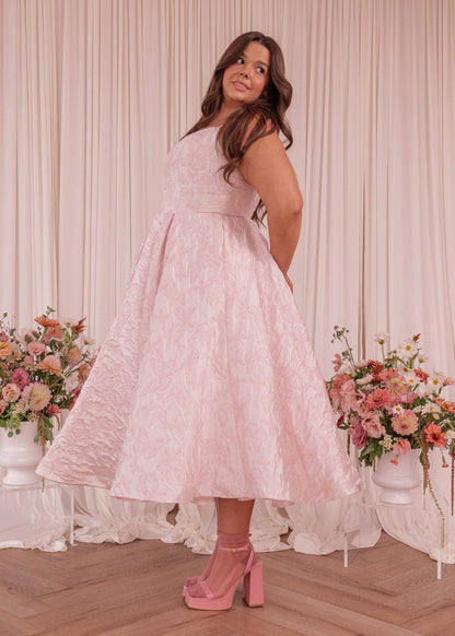 chic size inclusive model wearing JessaKae Kelly Dress Dresses