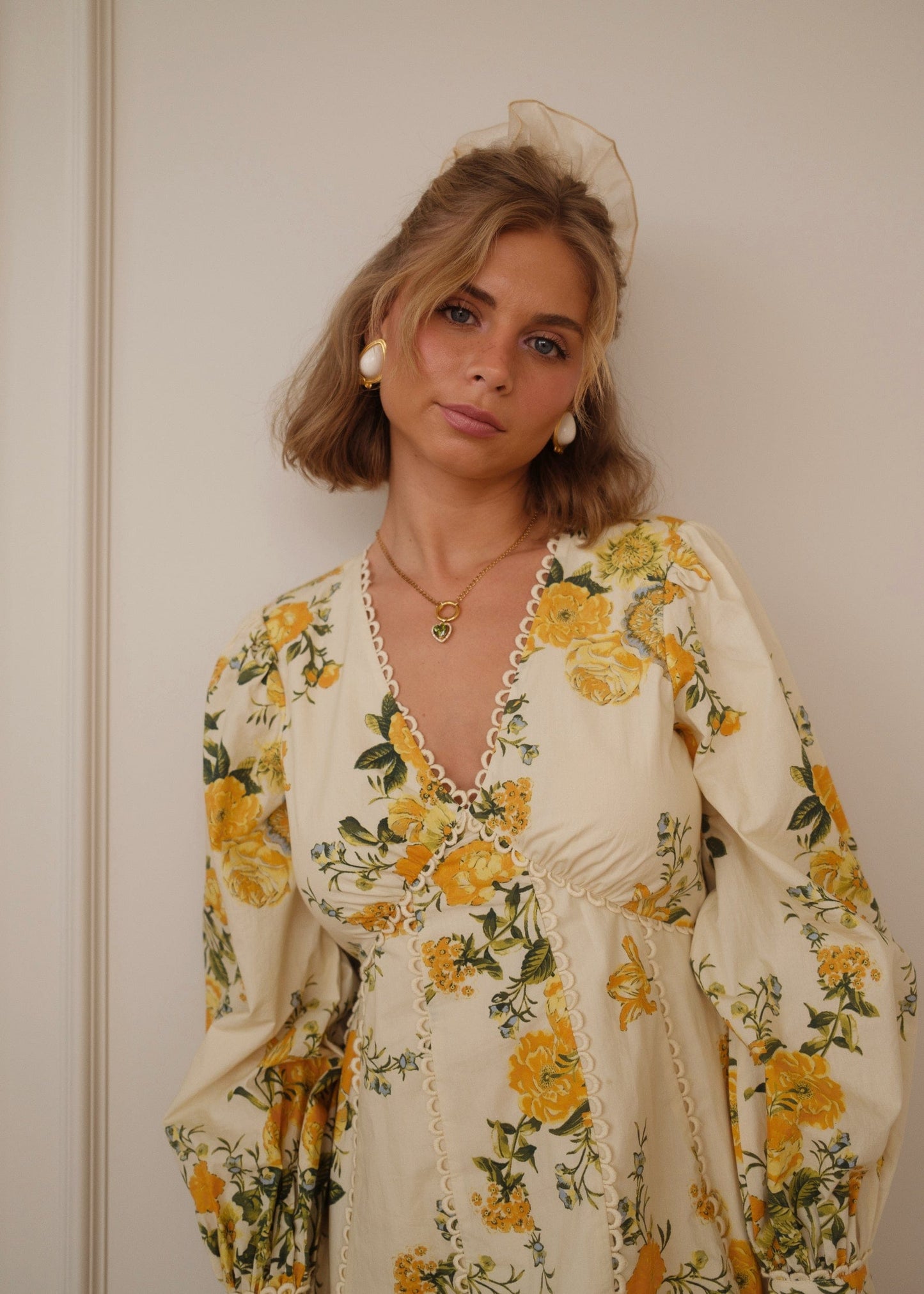 chic size inclusive model wearing JessaKae Lettie Dress