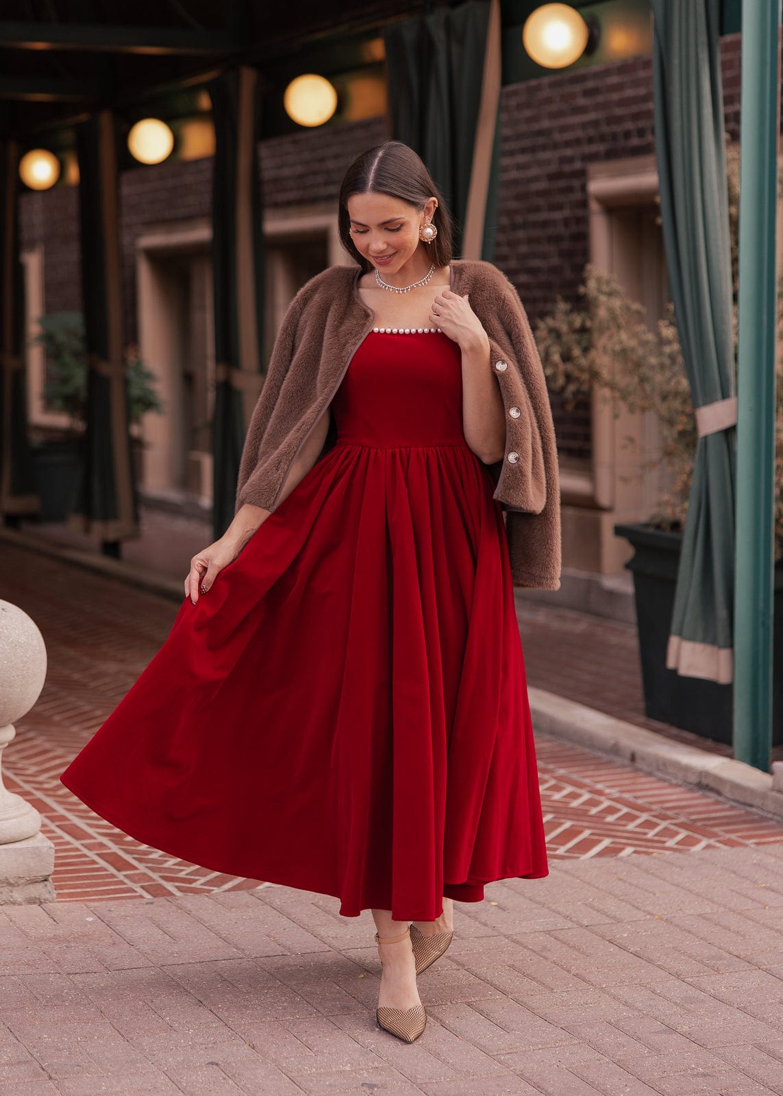 chic size inclusive model wearing JessaKae Mary Dress Dresses