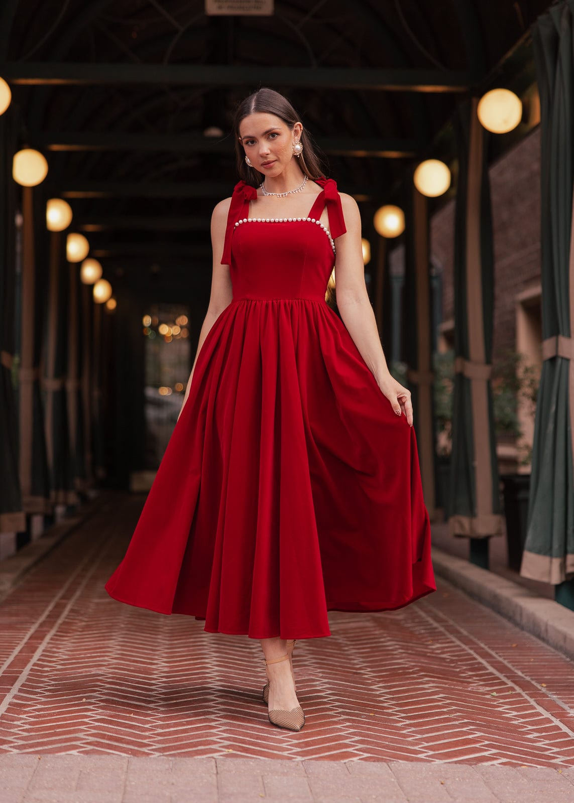 chic size inclusive model wearing JessaKae Mary Dress Dresses