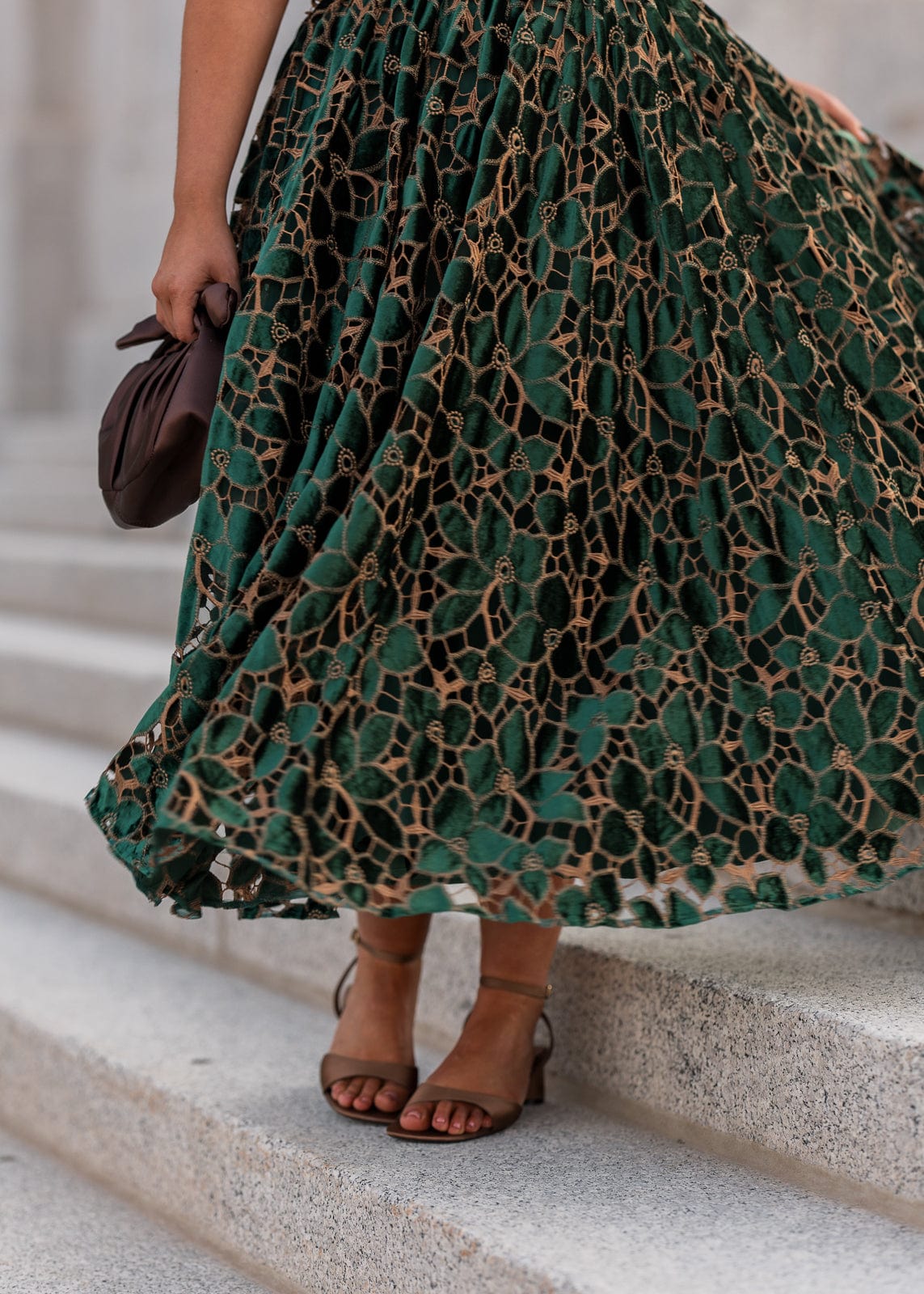 chic size inclusive model wearing JessaKae Melena Dress
