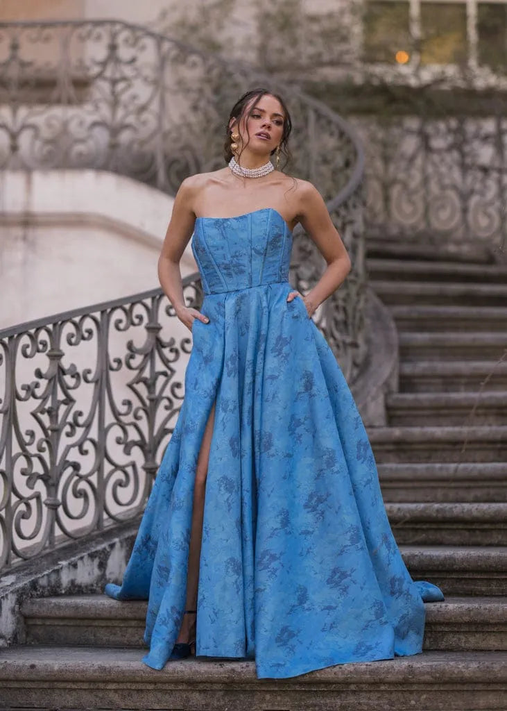 Rayne Dress - JessaKae - Rayne Dress - Marble Blue / 00