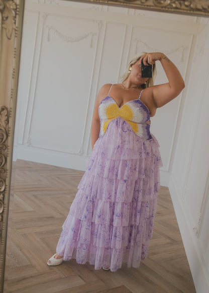 chic size inclusive model wearing JessaKae Vanessa Dress