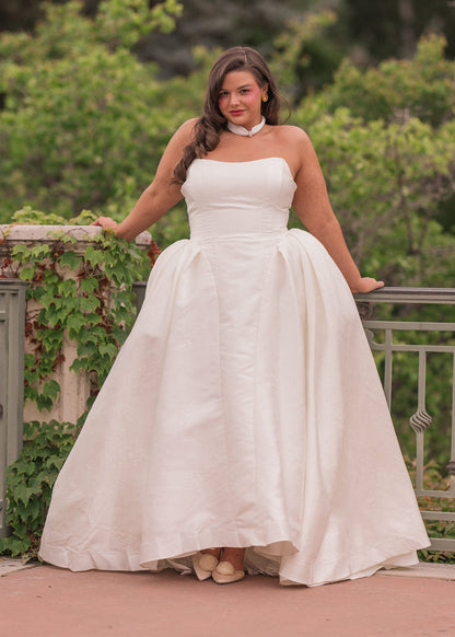 chic size inclusive model wearing JessaKae Victoria Dress