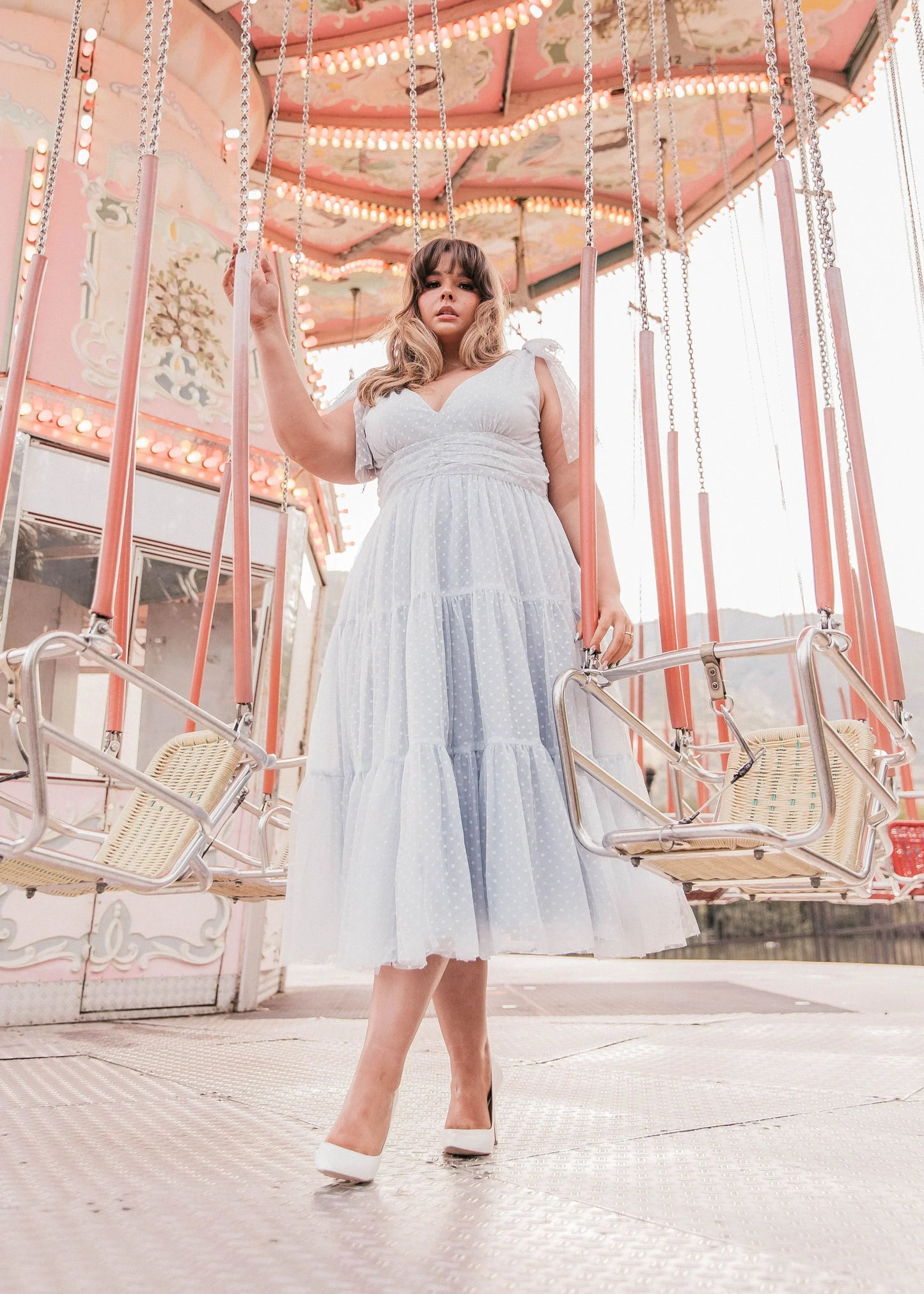 Jeanne Dress Dusty Blue Dresses - JessaKae - Jeanne Dress Dusty Blue - Dusty Blue / XXS