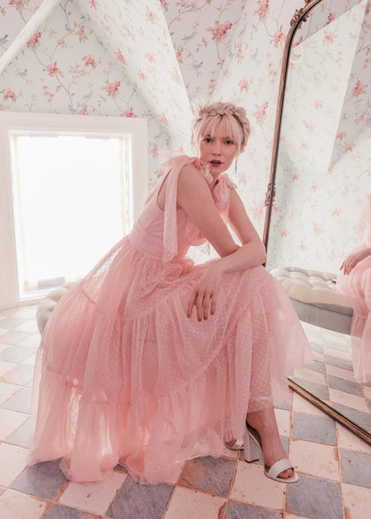Jeanne Dress Pink Dresses - JessaKae - Jeanne Dress Pink - Pink / XXS